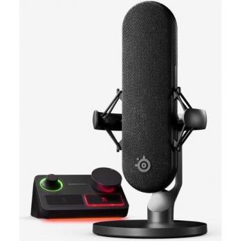 Micrófono SteelSeries Alias Pro Negro con Mezclador de Canales