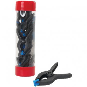 Silverline 620284 Pinzas de Sujeción con Resorte, Mordaza de 25 mm y 19 mm, 22 Piezas