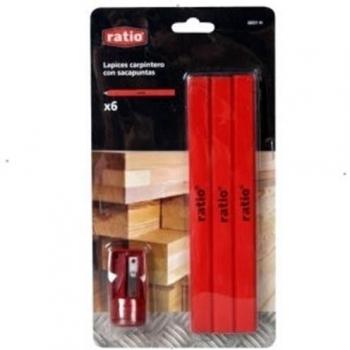 Ratio 6831H - Lapices Carpintero+Sacapuntas Ratio