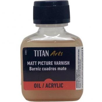Barniz para cuadros mate de 100ml Titan Arts, ideal para óleo y acrílico