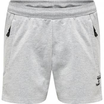 Hummel Pantalones Cortos Move Grid Cotton para Mujer, 100% algodón, diseño de rejilla, ajuste cómodo, ideal para actividad física y uso diario
