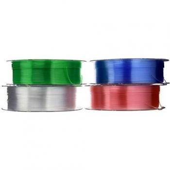 Paquete de Filamento PETG EasyPrint Prima Creator - 1.75mm - 4x 500g (Total 2kg) - Rosa Claro, Azul Claro, Verde Transparente