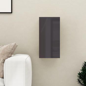 Mueble para TV de madera contrachapada gris brillante 30,5x30x60cm