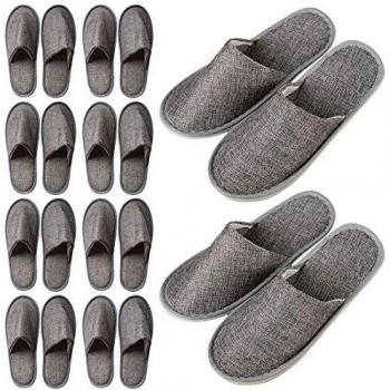 ZUQ 10 Par Zapatillas de Hotel Desechables, Zapatillas de Viaje, Zapatillas Antideslizantes para Invitados Huéspedes, Unisex Pantuflas para Salón de Belleza SPA