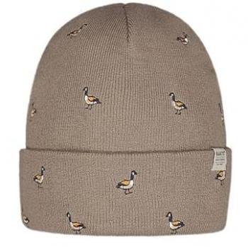 Barts Vinson Brown Beanie Hat with Label Detail