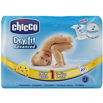 pack 10 pañales dry fit nb chicco talla 1 2-5 kg