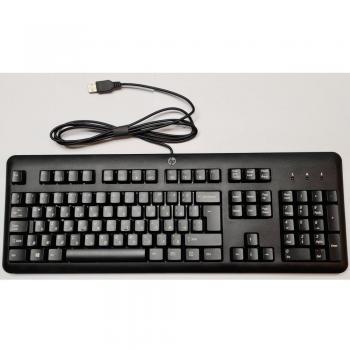 HP QY776AA - Teclado (USB, PC/Server, Oficina, Negro)