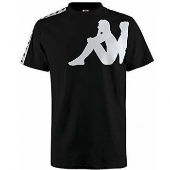 Kappa Buys Authentic Camiseta, Hombre, Negro, S