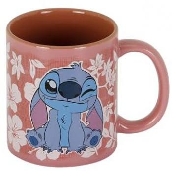 Maui Stitch Disney Girl Mug with Floral Design