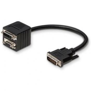 Belkin 1-Foot DVI-I Dual Link to VGA/DVI-I Dual Link Analog & Digital Y