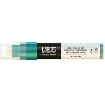 Liquitex Rotulador de Pintura acrílica, Punta Ancha, Turquesa, 15 mm