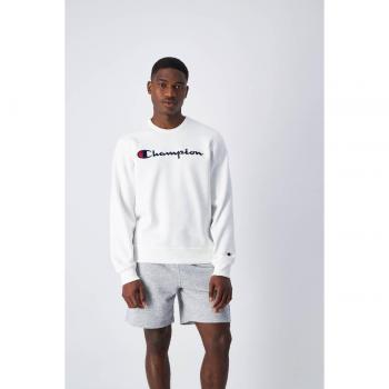 Sudadera Champion 220254-WW001 para hombre, color blanco, 70% algodón y 30% poliéster