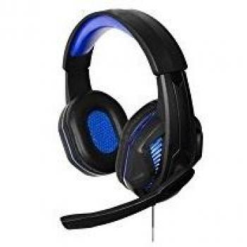 Auriculares Gaming Cableados Steelplay HP41 - Estéreo, Microfono Ajustable, Compatible con PS4 y PC, Color Negro-Azul