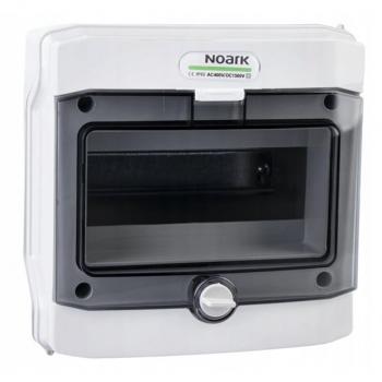 Noark IP65 Surface-Mounted Plastic Installation Enclosure, 1 Row, 8 Modules, 1000V DC (109051)