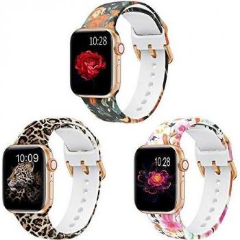 TOPsic Correa para Apple Watch Correa 38mm 40mm 42mm 44mm, Reemplazo Correa Silicona de Sport Banda para iWatch Correa Series 4 3 2 1