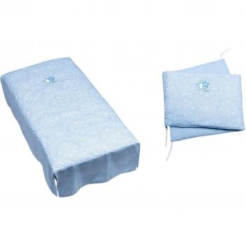 Alondra 9L2-061 - Set edredón y protector, cuna de 60 x 120 cm, 2 piezas, color azul celeste