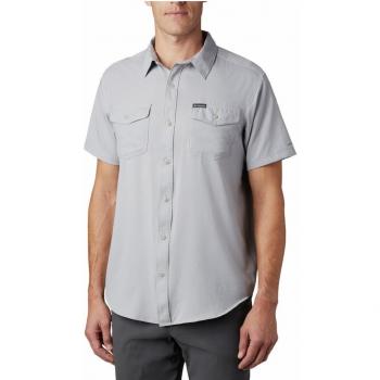 Columbia - Camisa de montaña para hombre Utilizer™ II Solid de manga corta en color gris (talla S)