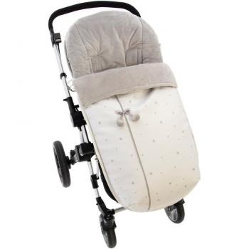 Saco silla o funda de paseo universal Rosy Fuentes - Características: diseño universal, adecuado para la mayoría de sillas de paseo, material acolchado y suave, fácil de poner y quitar, lavable a máquina, protección contra el frío