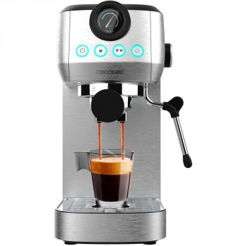 Cecotec Power Espresso 20 Steel Pro - Cafetera Express de Brazo con Sistema Thermoblock y Vaporizador Orientable