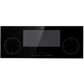 Placa de Inducción Encastrable Klarstein Delicatessa 90 Slim – 4 Zonas, 7000W, Pantalla Táctil, Protección Contra Sobrecalentamiento, Seguridad Infantil