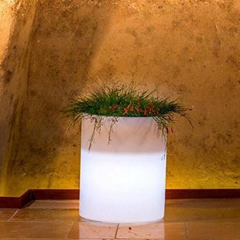 Lámpara Vaso Tondo Venusio 40 cm x 50 cm Luz Blanca Polimero
