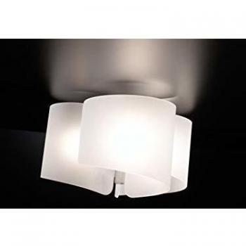 Plafón Papiro Selène, 3 luces, satinado
