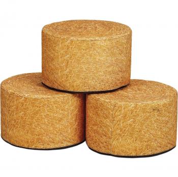 Millhouse Early Years Round Hay Bale Seats - Set of 3