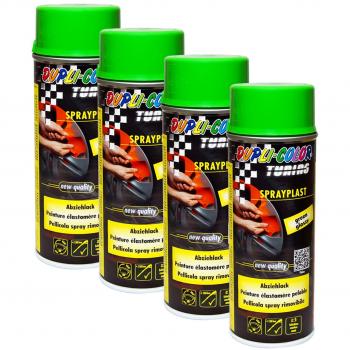 4 x Dupli de color DC Spray plast verde brillante abziehlack Llantas piezas metal 400 ml