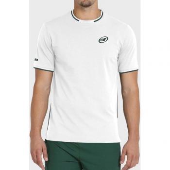 Camiseta de Manga Corta para Hombre Bullpadel Louren Blanca