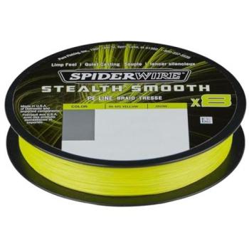 Línea Trenzada Spiderwire Stealth Smooth 8 Amarilla 300 m, Ø 0,19 mm