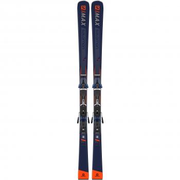 SALOMON Skier E S7MAX 12 + Z12 Walk - Esquís, S/MAX 12 Skis w/ Z12 Walk F80 Bindings, Dunkelblau