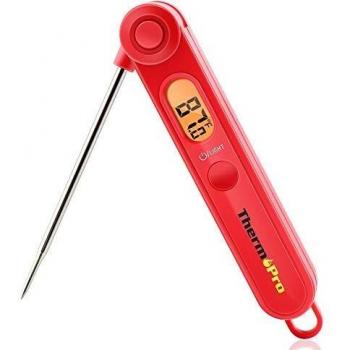 ThermoPro TP03 Kitchen Thermometer Home Brewing Thermometer Digital Food Thermometer with Backlight and Magnet for Cooking BBQ Meat Thermometer