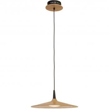Lámpara colgante LED Zambelis 19150, madera clara, Ø 25 cm, Plafón Colgante Larissa Lighting Platres Dome, 8W, 3000K