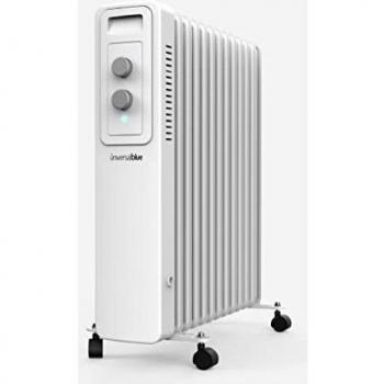 UNIVERSALBLUE | Radiador de Aceite | 2500W | Color Blanco | 13 Elementos calefactores | 3 Potencias
