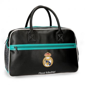 Real Madrid RM Leyenda Bolsa de Viaje, 49 cm, 29.79 litros, Negro