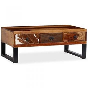 vidaXL Solid Sheesham Wood Coffee Table 90x50x35 cm
