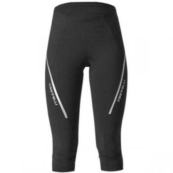 Culote pirata sin tirantes Castelli Velocissima 3 negro plateado mujer