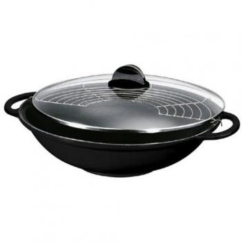 Silit Tao - Juego de wok con tapa de cristal y accesorios