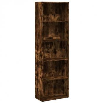 Librería Estantería de Madera de Ingeniería Roble Ahumado 60x30x189 cm