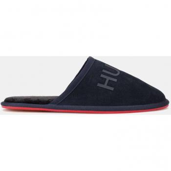 Hugo Zapatillas de casa de hombre en color negro con logo