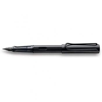 Lamy AL-star Pluma Estilográfica Negra Punta Media (M) con Tinta Azul - Modelo 071m
