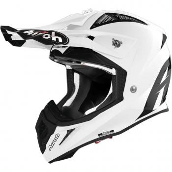 Airoh Casco de Cross Aviator Ace 2 Blanco Brillante - Motocross, color blanco brillante, talla L