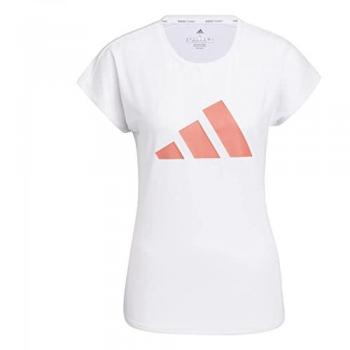 Camiseta de entrenamiento adidas 3 bandas blanca para mujer