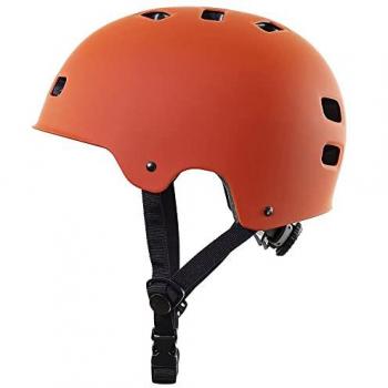 Casco Urbano Urban Motion con Protección CE para Patinetes Eléctricos y Bicicletas, ABS rojo coral, tamaño L, ajustable con rueda, homologado CE y EN-1078