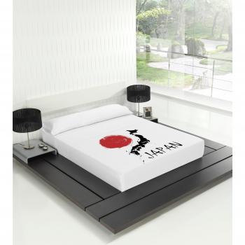 TSUKI Sábanas JAPAN cama Zen Chillout Japonesas 100% algodón roja/blanca/negra