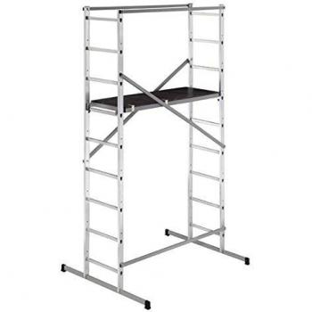 Andamio de aluminio Hailo HobbyStep H4 - Altura máxima 4m - Capacidad 150 kg - Normativa E85-200