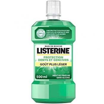 Listerine Enjuague Bucal Protección Dientes y Encías Sabor Más Suave 500ml