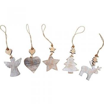 Shabby chic Deko-colgantes de la Navidad