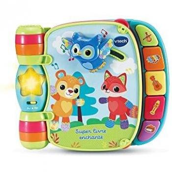 Libro interactivo infantil Vtech Baby Super Enchanted Book of Baby Kitties Azul Multicolor