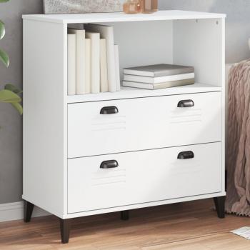 Librería VIKEN blanca 80x40x80 cm madera multicapa